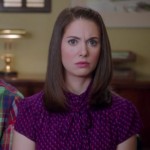 Annie’s purple/magenta pussybow blouse on Community