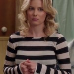 Britta’s navy and white longsleeve top on Community