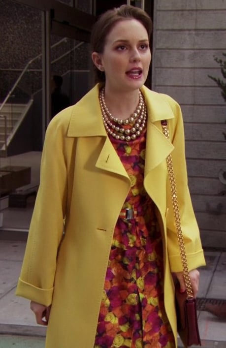 Blair’s yellow coat on Gossip Girl