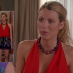 Serena’s red halter top on Gossip Girl