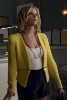 Hanna’s yellow blazer on Pretty Little Liars