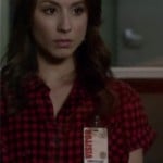Spencer’s red check shirt on Pretty Little Liars