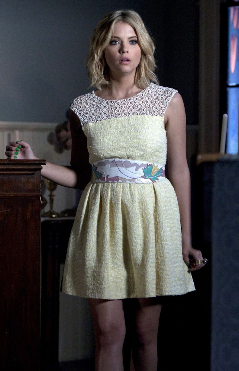 Hanna’s yellow dress on Pretty Little Liars