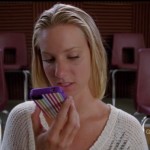 Brittany’s striped iphone cover on Glee Season 4