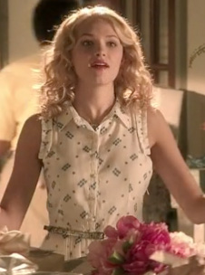 Magnolia’s blue star print shirtdress on Hart of Dixie