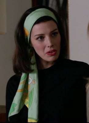 Megan Draper’s mint green head scarf on Mad Men