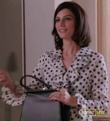 Megan’s polka dot blouse on Mad Men