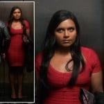 Mindy’s red bandage dress on The Mindy Project