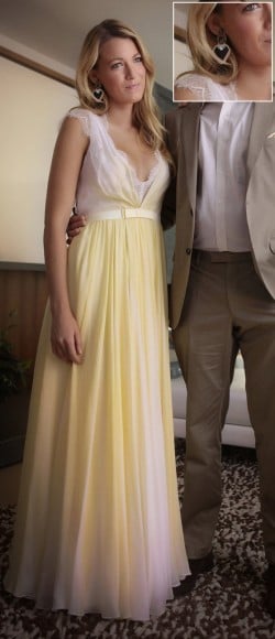 Serena Van der woodsen's yellow dress on Gossip Girl