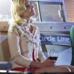 Lemon’s flower embroidered cardigan on Hart of Dixie