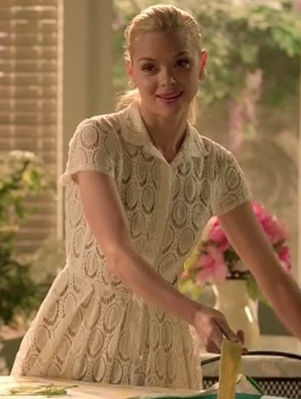 Lemon’s cream lace shirtdress on Hart of Dixie