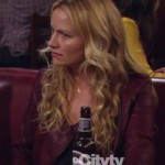 Quinn’s red leather jacket on How I Met Your Mother