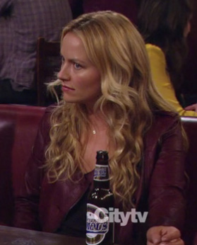Quinn’s red leather jacket on How I Met Your Mother