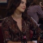 Robin’s brown paisley blouse on How I Met Your Mother
