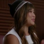Tina’s black cat hat with ears on Glee