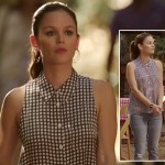 Zoe’s black and white check top on Hart of Dixie