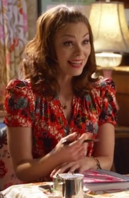 Annabeth's red wrap dress on Hart of Dixie