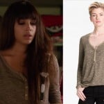 Cece’s beige henley sweater on New Girl