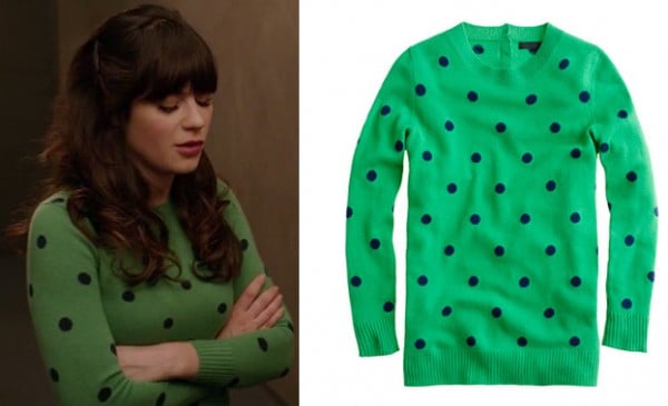 Jess Days green polka dot pullover