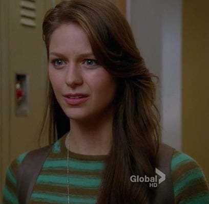 Marley's green and brown striped sweater on Glee