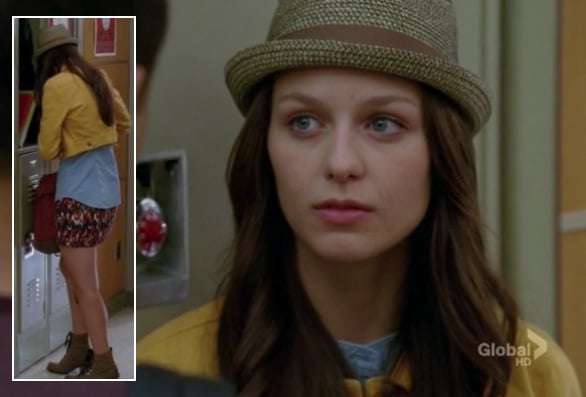 Marley Rose's yellow denim jacket on Glee