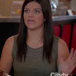 Penny’s green studded tank top on Happy Endings