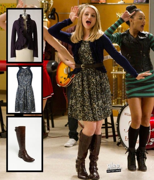 Quinn's brown boots on Glee