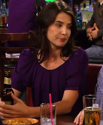 Robin’s purple top on How I Met Your Mother