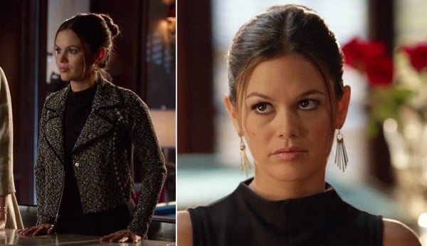 Rachel Bilsons black high neck sleeveless dress on Hart of Dixie