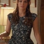 Zoe’s blue spotty glitter peplum top on Hart of Dixie