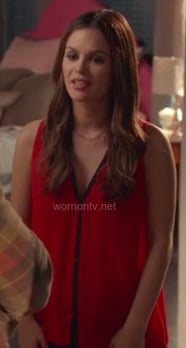 Rachel Bilsons red blouse on Hart of Dixie