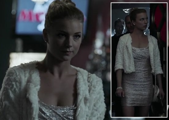 Emily's glittery mini dress on Revenge