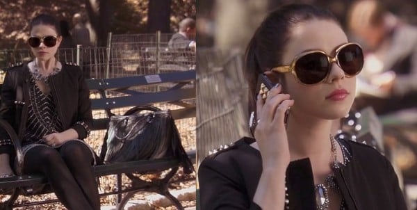 Georgina's big sunglasses on Gossip Girl