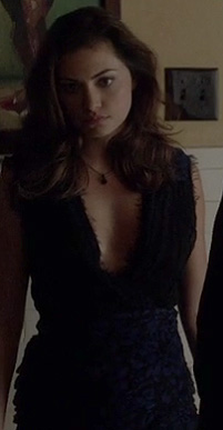 Hayley's black and blue lace dress on The Vampire diaries