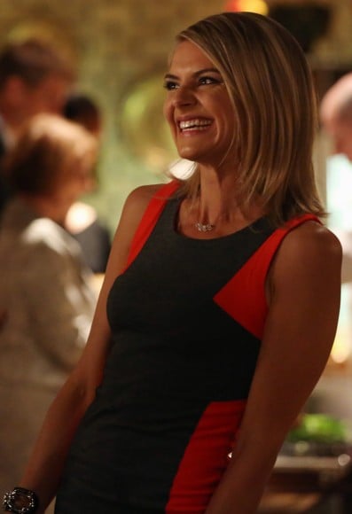 Jane's red and black mini dress on Happy Endings