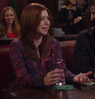 Lily’s purple long sleeved blouse on How I Met Your Mother