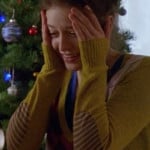 Marley’s yellow argyle sweater with striped elbow patches on Glee
