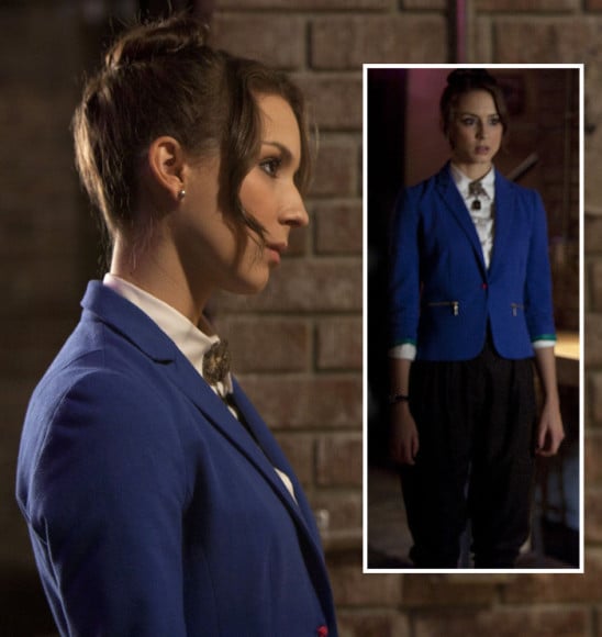 Spencer's blue blazer on PLL