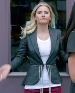 Alex’s zip/chain blazer on Happy Endings
