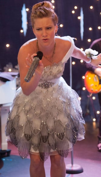 Brittany's white and silver dress on Glee