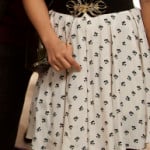Jill (Mouse)’s black and white printed dress on The Carrie Diaries