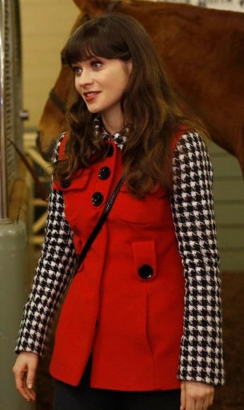 Jess's red coat on New girl