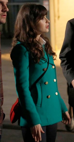 Jess's green jacket on New Girl