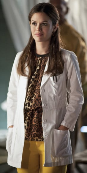 Rachel Bilsons Zara leopard print shirt on Hart of Dixie