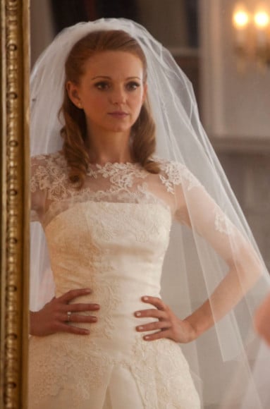 Emma's bridal gown on Glee