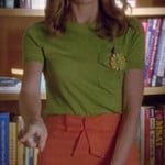 Emma’s orange bow skirt and green top on Glee