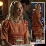 Lemon’s orange peplum dress on Hart of Dixie