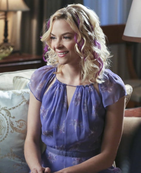 Lemon's purple keyhole maxi dress on Hart of Dixie