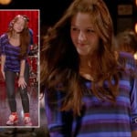 Marley’s purple striped top and red Converse sneakers on Glee