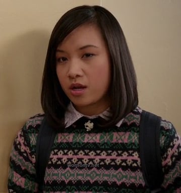 Mouse's fair isle sweater on The Carrie Diaries